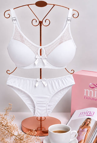 Velvet Bloom Elegant Bra & Panty Set - Fsn 61420 - Mina Femme