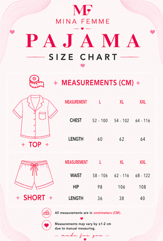 W642 Satin short Pajama Set - Mina Femme