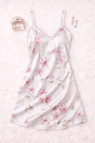 W670 Women’s satin nightgown - Mina Femme