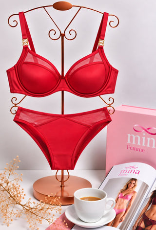 Wild Desire Leopard Print Bra & Panty Set - Fsn 2087 - Mina Femme