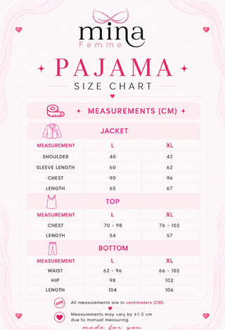 Women’s 3-Piece Egyptian Cotton Pajama Set - Femme 4086 - Mina Femme