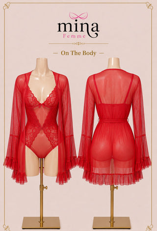 Women’s Lace Jumpsuit set Luxury Quality - R462 | Mina Femme - Mina Femme