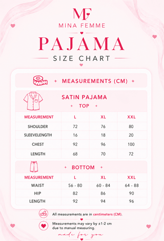 Women’s Satin Pajama - W639 | Mina Femme - Mina Femme