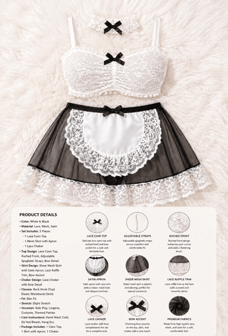 Women’s sexy Maid Outfit - R430 | Mina Femme - Mina Femme