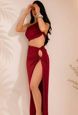 Women’s Sexy Two-Piece Skirt Set – Butter Blend - Joly 2176 | Mina Femme - Mina Femme