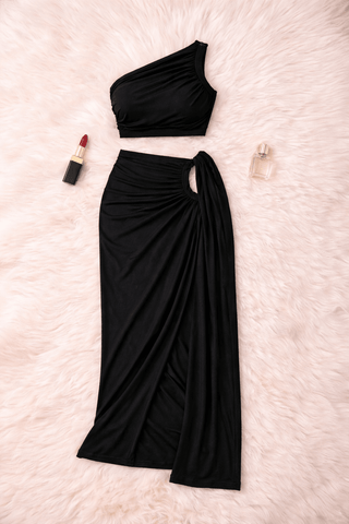 Women’s Sexy Two-Piece Skirt Set – Butter Blend - Joly 2176 | Mina Femme - Mina Femme