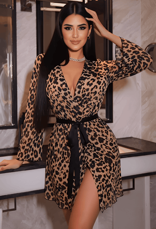 Women’s tulle short robe - Eve 6811 - Mina Femme